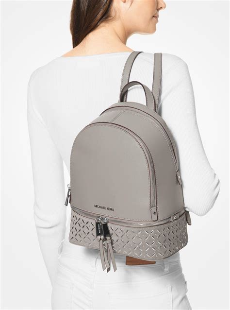 dark grey weaveed michael kors purse|Michael Kors backpack gray.